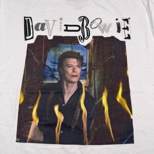 David‎ Bowie Graphic T-Shirt XL Short Sleeve Music Rock 2021